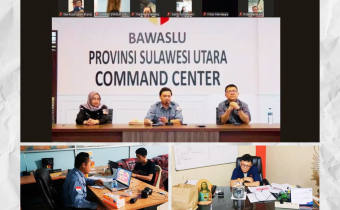 foto bersama ketua bawaslu provinsi sulut, Anggota Bawaslu Provinsi Sulut dan Anggota Bawaslu Kota Bitung