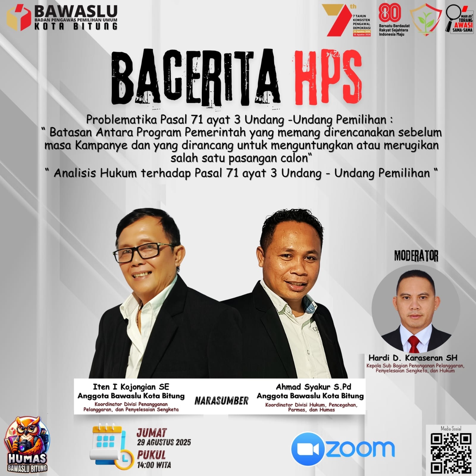 banner anggota bawaslu