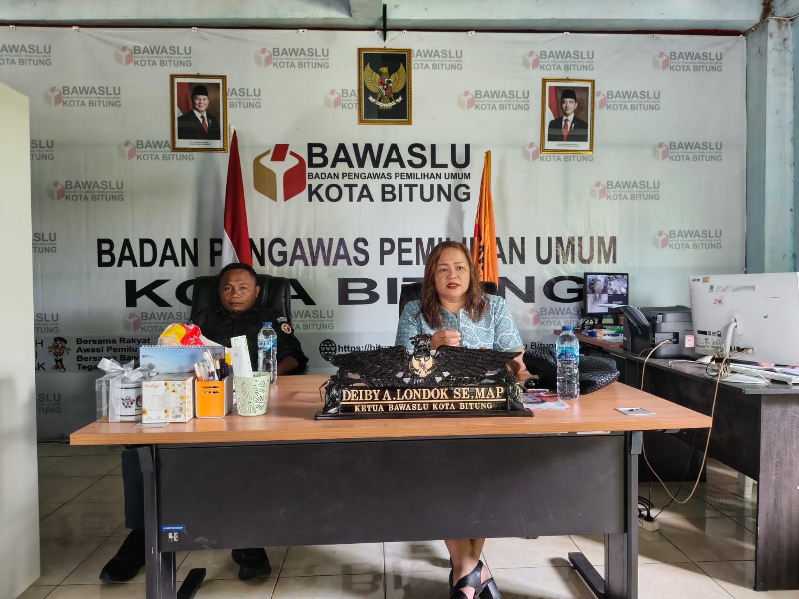 foto ketua dan anggota Bawaslu Bitung