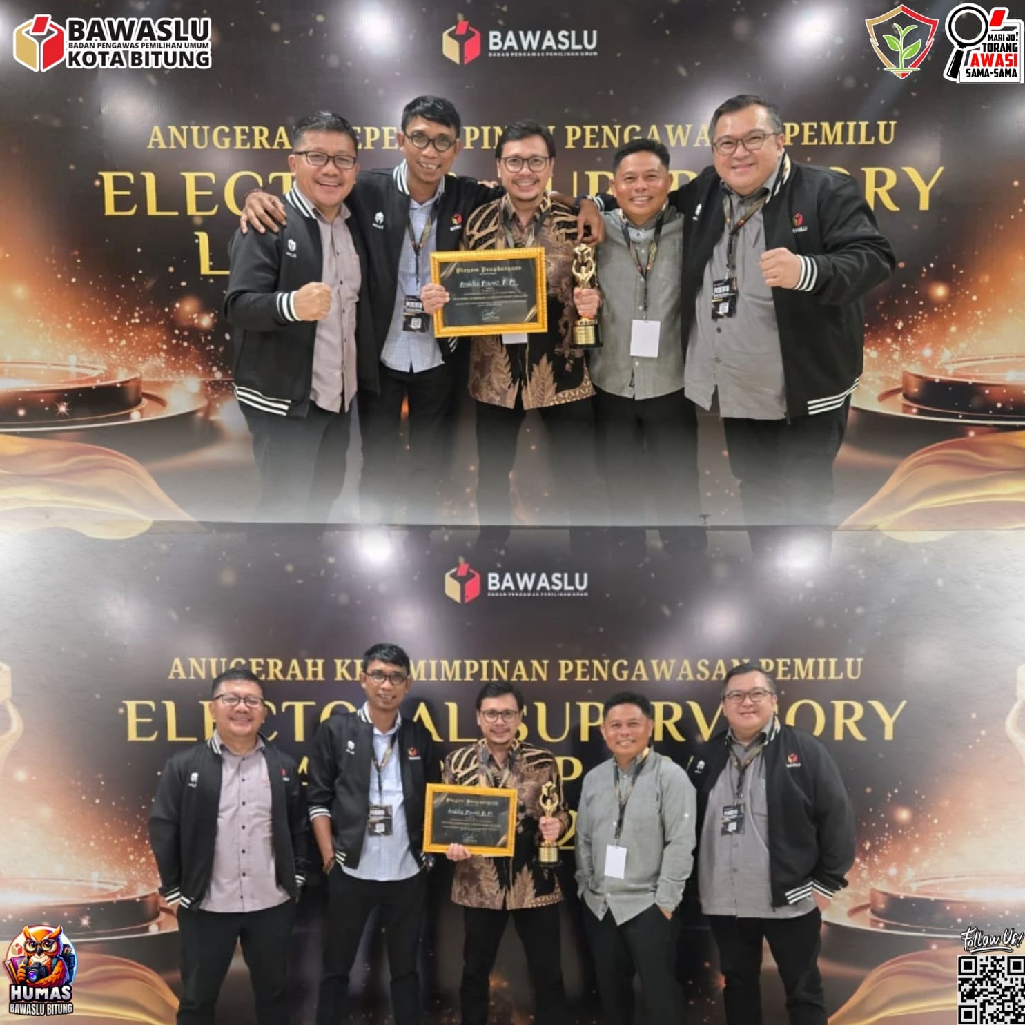 foto ketua dan anggota bawaslu provinsi sulut