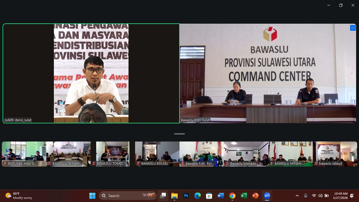 foto anggota bawaslu sulut Zulkifli Densi
