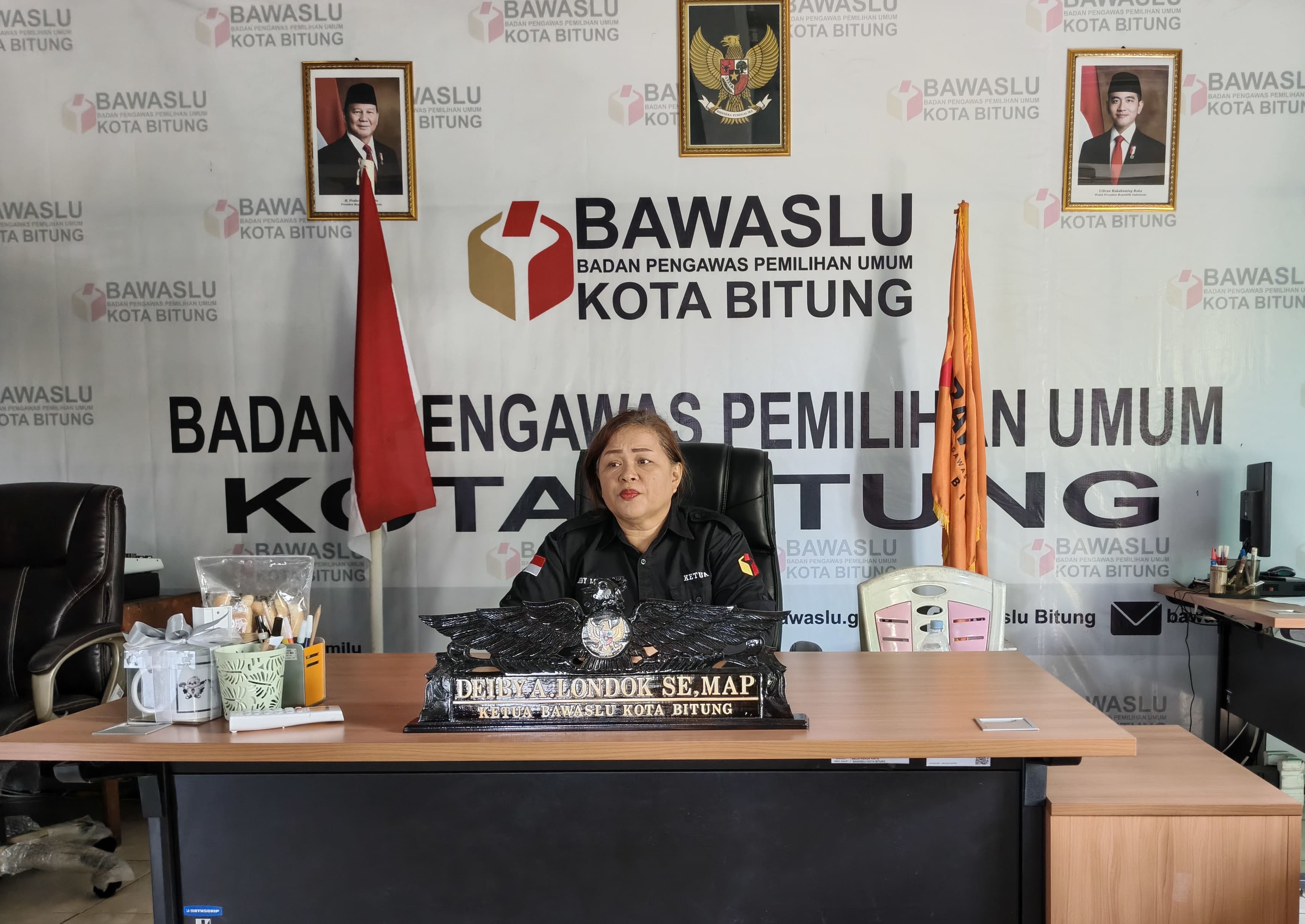 Foto ketua Bawaslu Kota Bitung