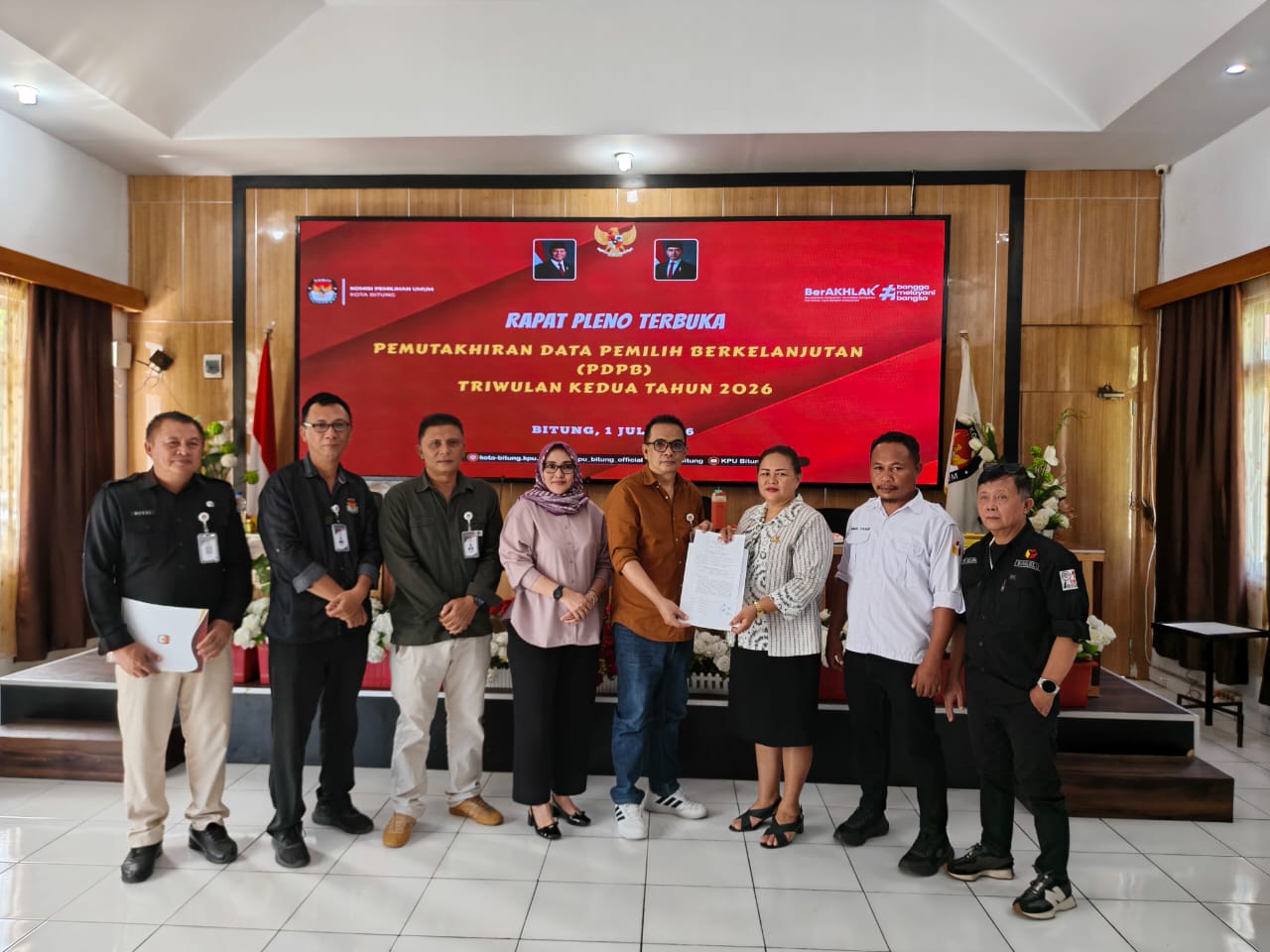 Foto Penyerahan Berita Acara