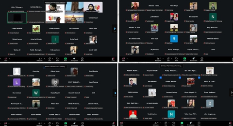 ss peserta P2P dalam zoom meeting